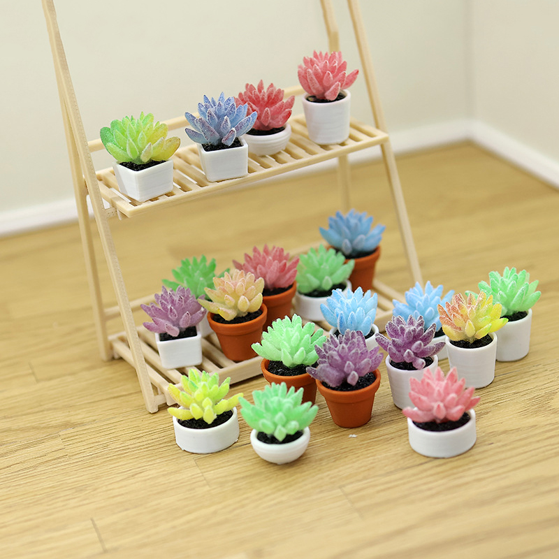미니 인조 다육식물 분재 5종 시뮬레이션 화분 인형집  - Bonsai Garden Layout 리뷰 및 가격