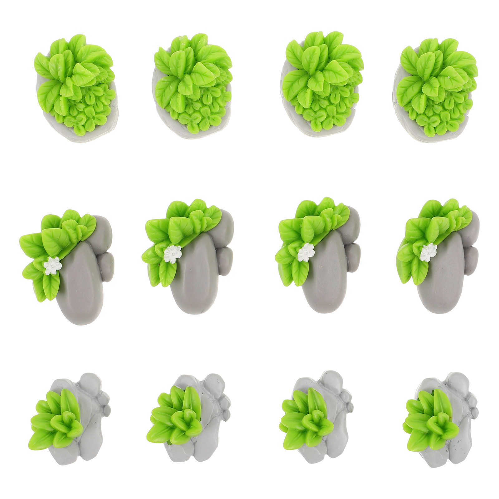 12Pcs 미니어처 인공 돌 잔디 장식품 수족관 테라리 - Bonsai Garden Layout 리뷰 및 가격