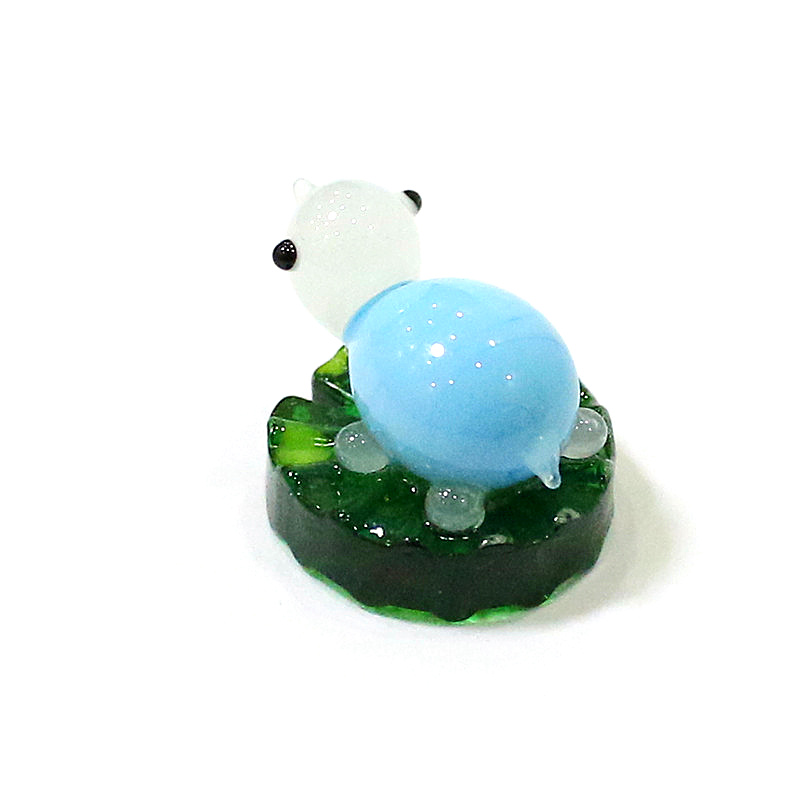 2pcs 연꽃 잎에 다채로운 미니 거북이 동상 창조적  - Bonsai Garden Japan 리뷰 및 가격