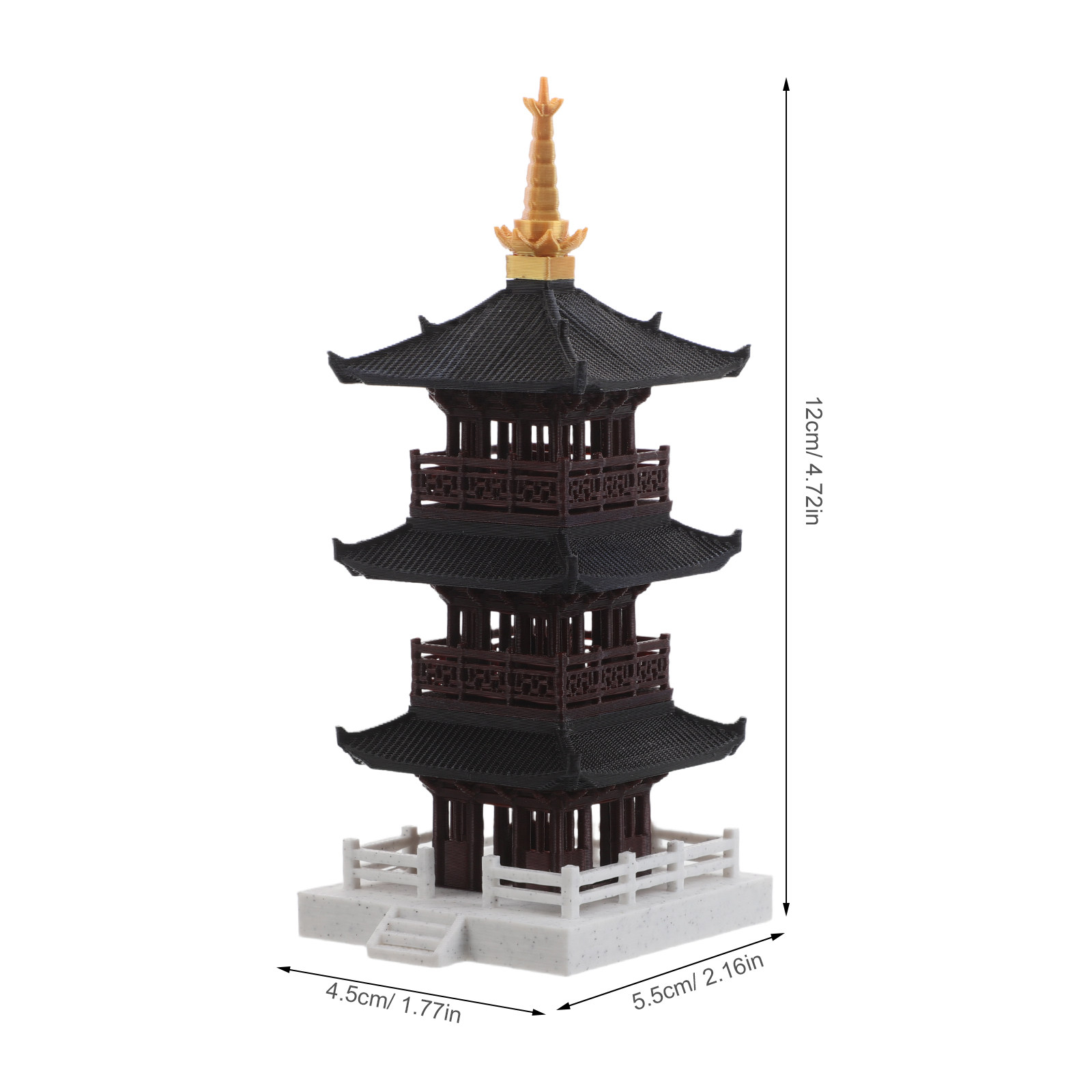 중국식 탑 조각 미니어처 3층 타워 장식품 (어항, 테 - Bonsai Garden Set Up 리뷰 및 가격