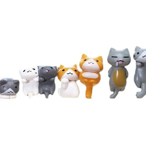 6개/세트 만화 행운의 PVC 고양이 집 정원 분재 장 - Bonsai Garden Japan 리뷰 및 가격